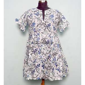 Vestido de Fiesta Formal para Mujer, Estilo Recto, Largo Midi, Cuello Único, Algodón, Estampado Floral, Casual - Product Image 1