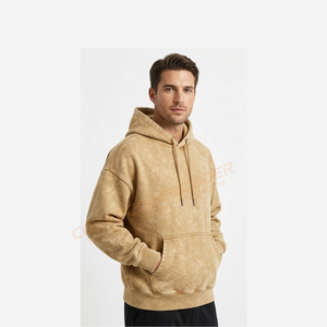 เสื้อฮู้ดสไตล์วินเทจแบบย้อมสีเอซิด ทรงหลวม สวมใส่สบาย ผ้าฝ้าย 100%  ใส่ได้ทุกวัน  รักษ์โลก - Product Image 6