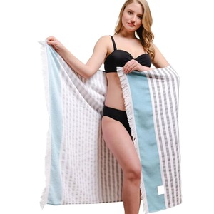 Toalla de Playa Moderna y Lujosa, Ligera, Antiarena, con Estampado en Relieve, Bordada y Personalizable para Gimnasio - Product Image 1