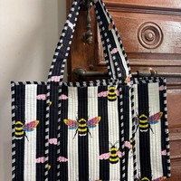 Sac fourre-tout matelassé grande capacité imprimé fraises pour femme, idéal pour le shopping quotidien – Vente en gros