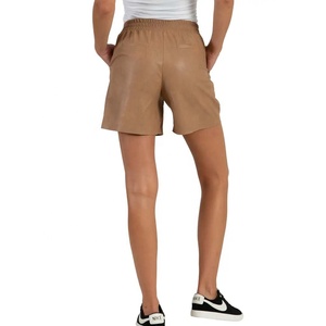 Shorts décontractés pour femmes PIHA SPORTS, taille mi-haute, en cuir véritable, à jambes larges, séchage rapide, écologiques, pour adolescentes - Product Image 6