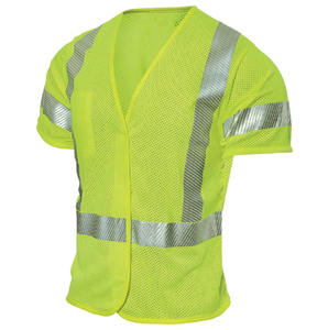 Chaleco de Seguridad Laboral de Alta Visibilidad con Tiras Reflectantes, Múltiples Bolsillos, Tejido de Malla para Protección Diaria, Transpirable, para Hombre - Product Image 4
