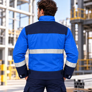 Construction Road Safety <b>Jacket</b> High Visibility Work Wear Windproof Reflective Winter Security <b>Jacket</b> - Product Image 3