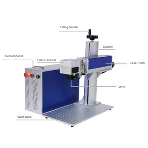 Macchine per la marcatura laser ezcad 3d 2.5d jpt raycus ipg max mopa macchina portatile per marcatura laser in fibra su metallo in alluminio
