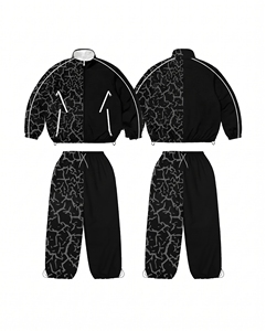 Muestra Disponible: Conjunto de Chándal Impermeable con Capucha y Estampado para Invierno - Malla Transpirable - Cintura Elástica - Fabricante B2B - Product Image 5