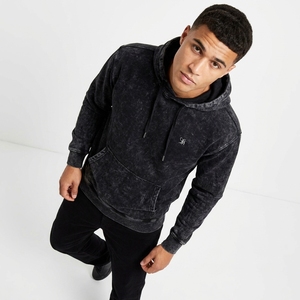Sweat-shirt unisexe à capuche en molleton bouclette, coupe décontractée, idéal pour l'hiver, avec logo frontal et poche, coupe-vent et anti-boulochage - Product Image 2
