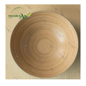 OEM Custom Spun Bamboo Classic Fruit Bowl Eco-Friendly Lightweight Disposable with >10L Capacity Kitchen <b>Table</b> Display Parties - Product Image 5