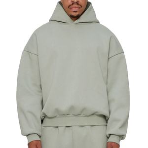 Vente en gros de pull-over à capuche noir à manches longues à la mode avec logo brodé pour hommes sweat-shirt à capuche thermique personnalisé OEM pour hommes - Product Image 4