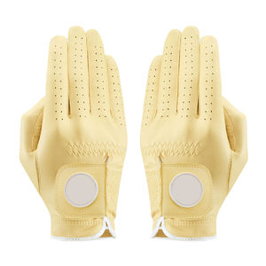 ถุงมือกอล์ฟ PU สีเหลือง สำหรับมือขวา ป้องกันการลื่น ปิดด้วยแถบตีนตุ๊กแก ใช้ได้ทั้งชายและหญิง - Product Image 4