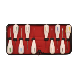 Juego de luxadores de extracción de raíces, con mango de plástico ligero, herramientas de extracción dental, instrumentos dentales, juego de luxadores - Product Image 1