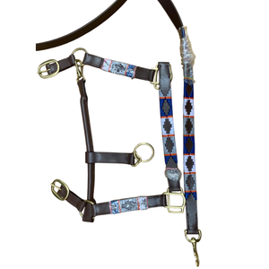Harnais en cuir de buffle indien de haute qualité, fait main, pour cheval, couleur personnalisée, avec boucles en laiton massif, équipement équestre. - Product Image 1