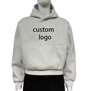 เสื้อฮู้ดดี้ยูนิเซ็กซ์ถักนิตติ้งแบบดิจิทัล น้ำหนัก 240 กรัม คุณภาพสูงใหม่ ผ้าฝ้าย 100% ทรงโอเวอร์ไซส์ ไหล่ตก ซักได้ ไม่ยับ เหมาะสำหรับฤดูหนาว - Product Image 6