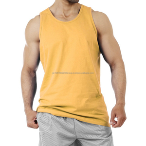 Débardeur sans manches pour homme avec logo personnalisé, tissu en coton respirant, débardeur pour homme pour la course à pied et le fitness, unisexe - Product Image 1