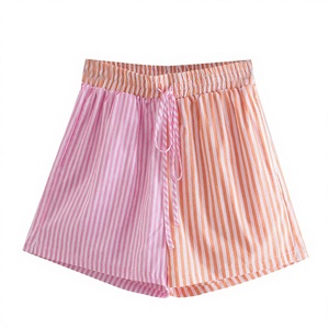 Shorts décontractés taille haute en polyester/coton, respirants, écologiques, à séchage rapide, imperméables, coupe-vent, couleur unie, style sportif tendance - Product Image 4