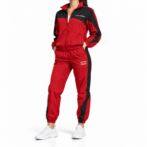 Conjunto Deportivo Informal de Dos Piezas, Ligero, con Bloques de Color, Precio Económico al por Mayor, con Logotipo Personalizado, Estilo Hip Hop - Product Image 2
