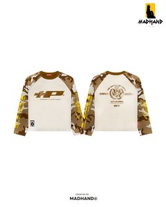 เสื้อแขนยาวลายพรางแบบแร็กแลนสั่งทำพิเศษ |   เสื้อเจอร์ซีย์โอเวอร์ไซส์สไตล์สตรีทแวร์ในเมือง |   ผู้ผลิตเสื้อยืดลายกราฟิกวินเทจแบบ OEM และเสื้อผ้าเทคแวร์ - Product Image 3