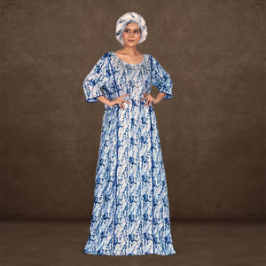 Kaftan en rayonne à imprimé numérique, avec tissu doux et respirant, manches longues, tombé élégant, idéal pour les tenues décontractées, Eid ODM - Product Image 2