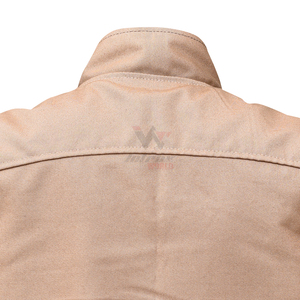 Chaleco de Lona para Hombre con Cierre de Cremallera, Bolsillos de Cuero, Estilo Casual de Otoño, Diseño con Cuello en V, Color Sólido, Chaleco Utilitario - Product Image 5