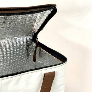 High Quality OEM/ODM Custom Zipper Quality Non-Woven Thermal Cooler Bag with Zipper Non Woven Cooler Bag Vietnam Factory - Product Image 3