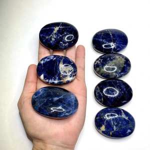 Pierres de Sodalite Naturelle Polies et Lisses, Pierres de Poche en Cristal Bleu pour Cadeau, Décoration, Présentation, Collection et Artisanat - Product Image 1
