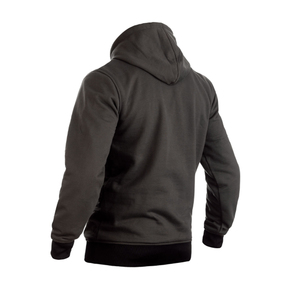 เสื้อฮู้ดมอเตอร์ไซค์ผู้ชาย OEM สำหรับ Kevlar พร้อมซิปสีเงินและซับในอะรามิด เสื้อกันลมป้องกันลม แบบสวมใส่สบาย ปลอดภัย - Product Image 4