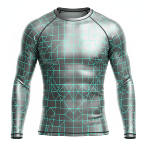 เสื้อรัดรูปแขนยาวแบบยูนิเซ็กซ์ แฟชั่นสตรีทแวร์ สำหรับออกกำลังกาย ฟิตเนส บีเจเจ เอ็มเอ็มเอ็ม ยิวยิตสู กีฬาต่อสู้ - Product Image 1