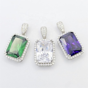 สร้อยคอจี้เพทายสีทองสีขาวแฟชั่นคลาสสิก10อันดับแรกของผู้หญิงจี้คุณภาพสูงสวมใส่ทุกวันจี้ดีโรเดียมสีเงิน - Product Image 5