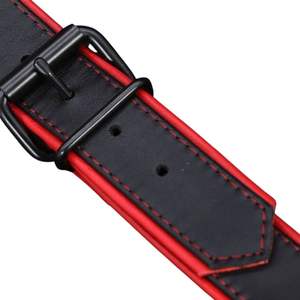 สายรัดหนังบูลด็อกแบบปรับได้สำหรับผู้ชาย สีเงิน พร้อมตัวล็อคแบบ Snap หนังคุณภาพพรีเมียม เหมาะสำหรับใส่ไปเที่ยวคลับ - Product Image 6