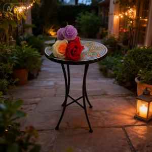 Pot de fleurs en métal de luxe, résistant à la rouille, en fer, pour plantes d'intérieur et d'extérieur, pot décoratif pour la maison, le balcon et le jardin - Product Image 1
