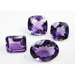 Pierre précieuse améthyste ovale violet 5*3MM 6*4MM 5*4MM pierres précieuses personnalisées fabrication de bijoux à bricoler soi-même damier coupe ovale grande améthyste naturelle - Product Image 4