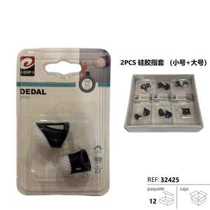 DEDAL 2 piezas de protectores de silicona para dedos, tamaños pequeño y grande, para manualidades - Product Image 1