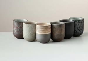 Taza de café hecha a mano con tacto de mármol, taza para rituales japoneses sin asa, tazas de cerámica de Universal Overseas - Product Image 3