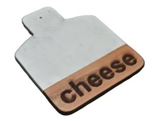 <b>White</b> Marble Acacia Wood Bamboo Chopping <b>Board</b> Marble Cheese Cutting <b>Board</b> Cheese Cutting <b>Board</b> <b>White</b> Natural Marble and Acacia - Product Image 5