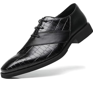Zapatos de Vestir Formales para Hombre, de Piel Sintética Marrón de Lujo, Hechos a Mano, con Cordones, para Bodas y Fiestas - Product Image 2
