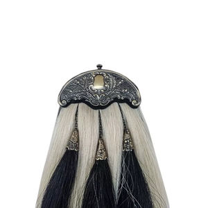 Espuelas de Cuero Genuino de Alta Calidad, Accesorio para Instrumento Musical Escocés, Borla de Cuero Hecha a Medida con Crin de Caballo - Product Image 3