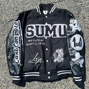 <b>mens</b> <b>jacket</b> vintage varsity <b>jacket</b> <b>jacket</b> <b>for</b> <b>men</b> leather sleeve letterman <b>jacket</b> <b>baseball</b> college <b>jacket</b> winter custom oem - Product Image 3