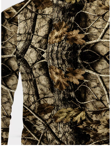 Sweat-shirt à capuche camouflage pour homme, impression par sublimation, polyester tricoté, coupe classique, décontracté, pour la chasse en plein air, camouflage marron - Product Image 6