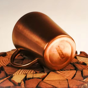 Mug en cuivre personnalisé écologique, design martelé vintage pour Moscow Mule, bière, café, usage domestique, artisanat MS - Product Image 1