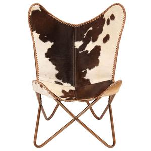 Precio de venta al por mayor de cuero genuino Hide Butterfly Chair con estructura de hierro - Product Image 3