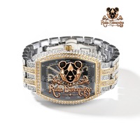 Jam Tangan Berlian Moissanite Terlaris dengan Detail Batu Berkilau untuk Pria Wanita dan Acara Spesial