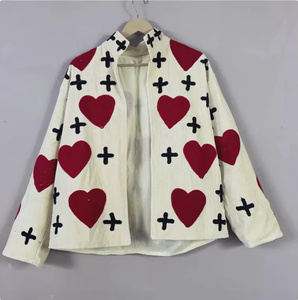 Bohemian Velvet Suzani Jacket Hand Embroidered <b>Reversible</b> Bomber <b>Coat</b> Floral Pattern Vintage Colorful Ethnic Wear - Product Image 1