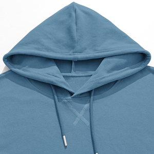 Sudadera con Capucha para Hombre, Color Sólido, Corte Regular, Tejido de Algodón, Informal, para Otoño, con Bolsillos, Transpirable, con Logotipo Frontal - Product Image 3