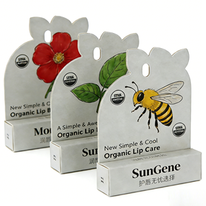 Caja de exhibición cilíndrica de papel reciclable para bálsamo labial, holográfica de lujo, con laminación UV mate y grabado en relieve, para venta al por mayor - Product Image 2