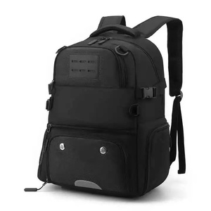 Custom Logo Breathable Canvas Casual Polyester Lining Zipper Closure Softback 20-37L Arcuate Shoulder Basketball Backpack - Product Image 4