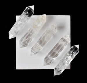 Cristal de quartz clair de qualité supérieure, double pointe polie, pour décoration et cadeaux - Product Image 5