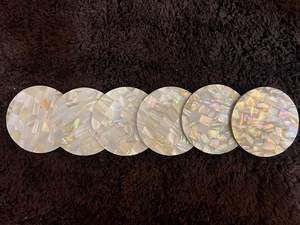 Posavasos de Nácar de Diseño, Posavasos Hechos a Mano para Bebidas, Posavasos para Mesa de Comedor, Artículo de Regalo - Product Image 3