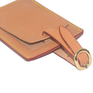 Étiquette de bagage personnalisée en cuir PU pour mariage, étiquette de valise de voyage en cuir, étiquette de sac à main, étiquette de bagage en gros - Product Image 4