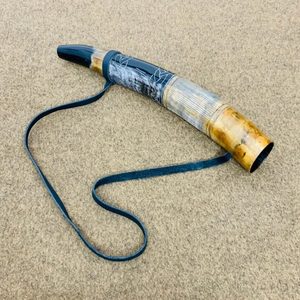 แตรเป่าไวกิ้งทำมือระดับพรีเมียม เป็นมิตรกับสิ่งแวดล้อม พร้อมสายหนัง ทนทานและกันน้ำ เหมาะสำหรับเทศกาลและนักสะสม - Product Image 4