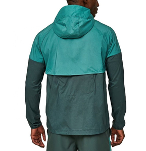 Service OEM, couleur personnalisée, ensembles pour hommes, shorts et veste deux pièces, fermeture éclair intégrale, nylon, vêtements d'entraînement pour hommes, ensemble coupe-vent court - Product Image 4