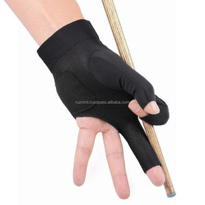 Guante de billar de tres dedos, antideslizante, transpirable, de medio dedo, para billar, snooker, mano derecha, unisex, para todas las estaciones - Product Image 3